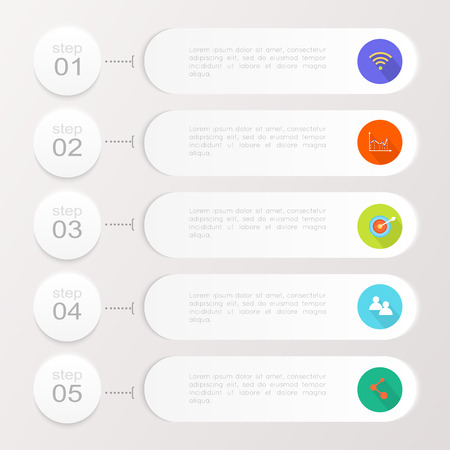 Abstract digital illustration Infographic. Vector illustration can be used for workflow layout, diagram, number options, web design.のイラスト素材