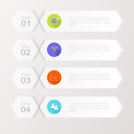 Abstract digital illustration Infographic. Vector illustration can be used for workflow layout, diagram, number options, web design.のイラスト素材
