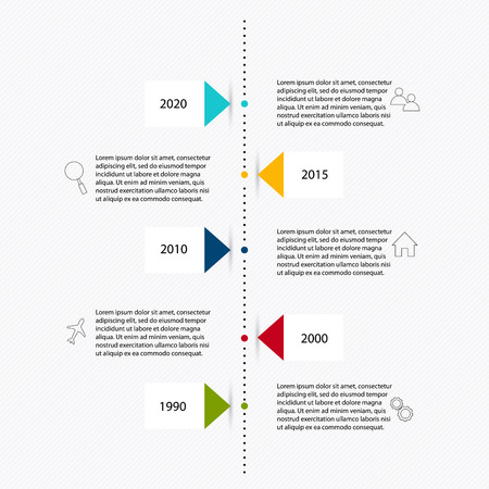 Infographic elements in modern flat business style. Can be used for info graphics, graphic or website layout vector, numbered banners, diagram, flyer, corporate report, marketing etc, web.のイラスト素材