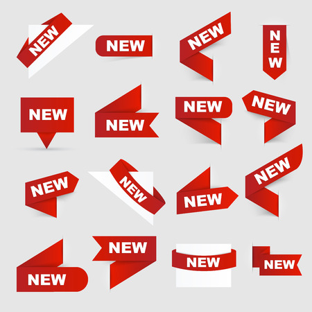  New signs Isolated vector illustration.のイラスト素材
