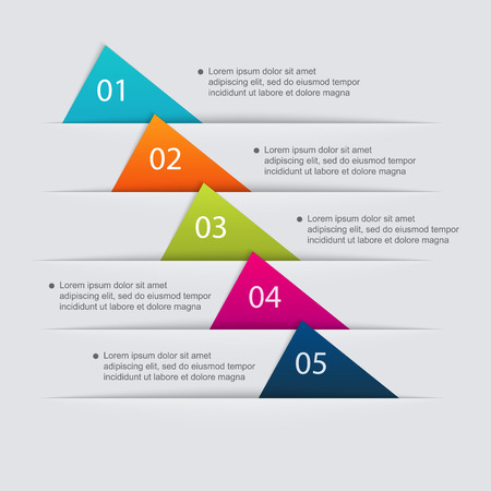 Vector colorful info graphics for your business presentations.のイラスト素材