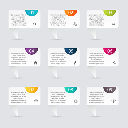 Vector colorful info graphics for your business presentations. のイラスト素材