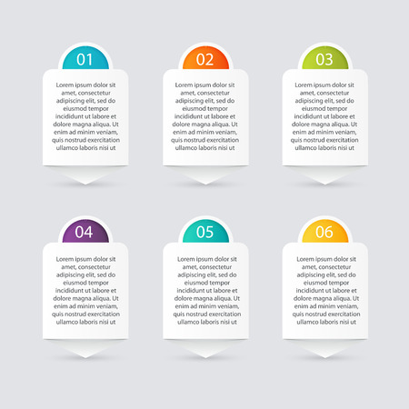 Vector colorful info graphics for your business presentations. のイラスト素材