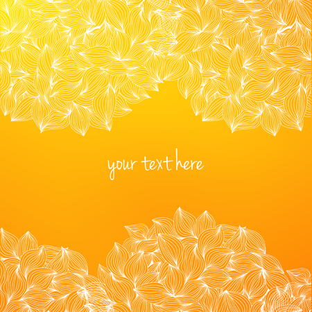Abstract wavy hand-drawn object. Circle background. Template for design and decoration.のイラスト素材