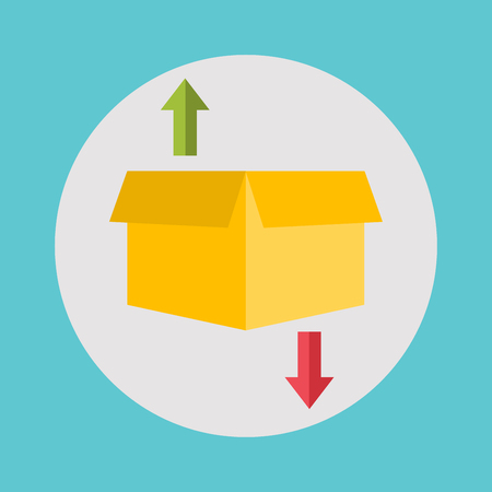 Warehouse icons logistic blank and transportation, storage vector illustration.のイラスト素材