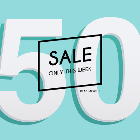 Sale Banner, Poster, Flyer. Vector illustration.のイラスト素材