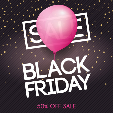 Black Friday. Sale. Can be used for website and mobile website banners, web design, posters, email and newsletter designs.のイラスト素材