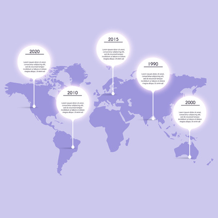 Vector info graphics for your business presentations. Can be used for website layout, numbered banners, diagram, horizontal cutout lines, web design.のイラスト素材
