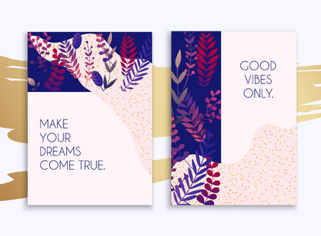 Set of web page design templates/banners  for business. Can be used for mobile website banners, web design, posters, email and newsletter designs.のイラスト素材