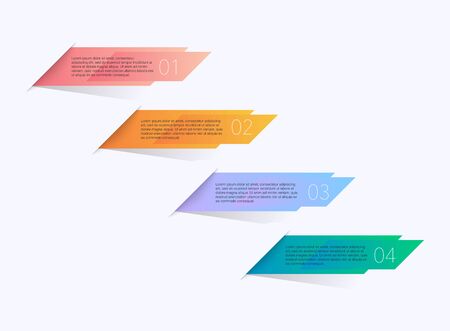 Voucher template with color gift box,certificate. Background design coupon, invitation, currency. Vector illustration.のイラスト素材