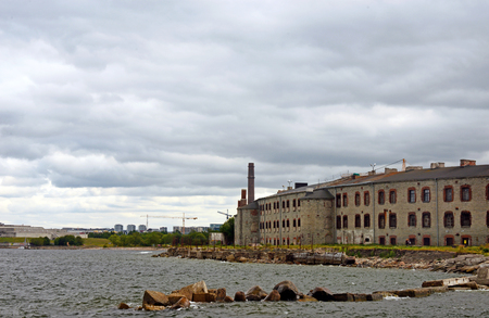Famous Sea Battery Fortress of Emperor Peter Velikogov Tallinn, Estonia. Beautiful view of the sea and the prison.のeditorial素材
