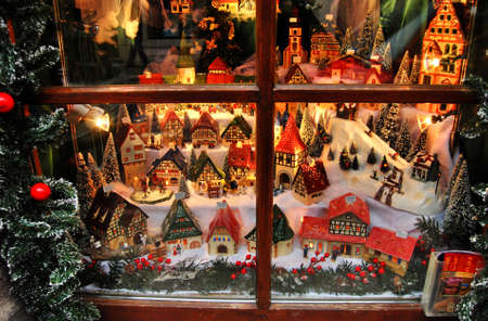 LATVIA - JANUARY 1, 2010: New Year showcases of Riga.のeditorial素材