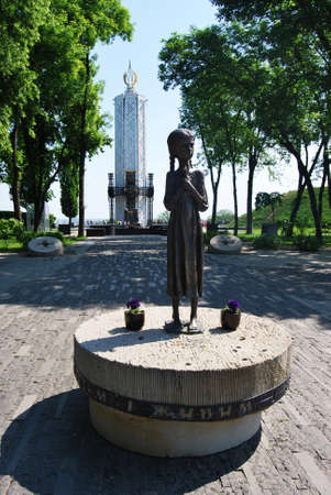 Ukraine - May 2011: A touching monument, Kiev. This is also one of the attractionsのeditorial素材