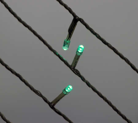 RUSSIA - JANUARY 2021: Garland light bulbs close up.
