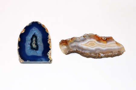 Russia - February 2021: two agates. From a personal collection.のeditorial素材