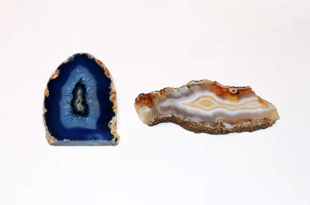 Russia - February 2021: two agates. From a personal collection.のeditorial素材