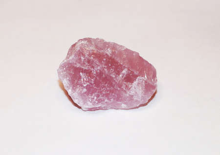 Russia - February 2021: Mineral pink quartz. From a personal collection.のeditorial素材