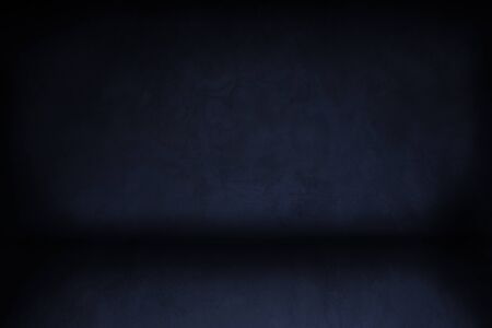 Grunge cracked concrete navy blue wall, Old brick wall with peeling plaster. navy blue wall cement...