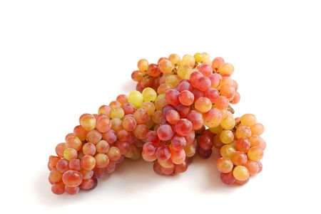 Deliciouse grapes on a white background close upの写真素材