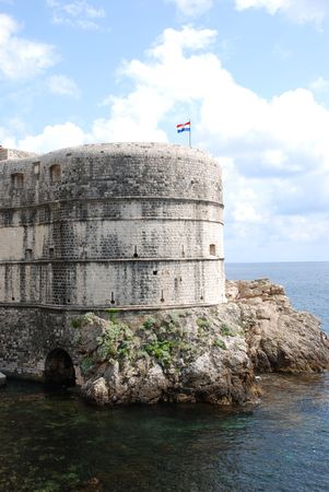 Old fortress in Dubrovnik, Croatia.の写真素材