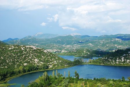 Beautiful view at mountains.の写真素材