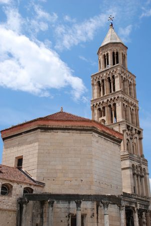 Dioclrtian palace in Split, Croatiaの写真素材