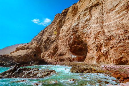 Cave of Anzata, Arica - Chile.の写真素材