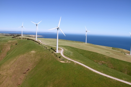 aerial wind farm australia