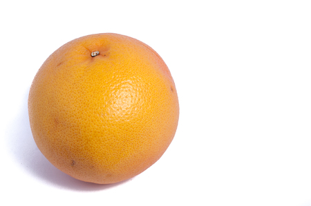 grapefruit isolated on white background close upの写真素材