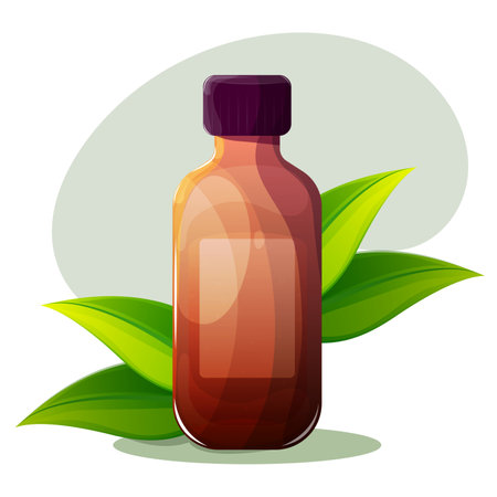 a cosmetic bottle. shower gelのイラスト素材