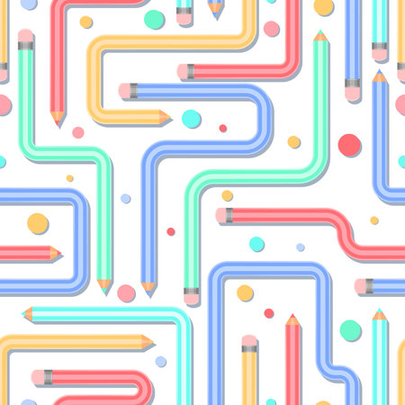 The pencils patternのイラスト素材