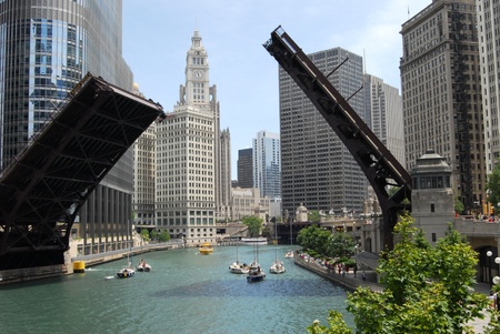  Downtown Chicago, Illinois USAのeditorial素材
