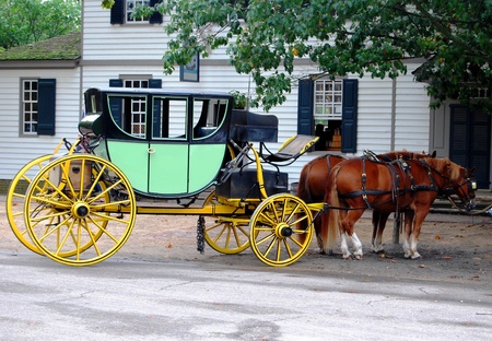 Horse Carriage in Virginia, USA の写真素材