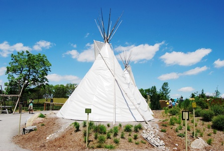 Tent in Toronto Park , Canada 