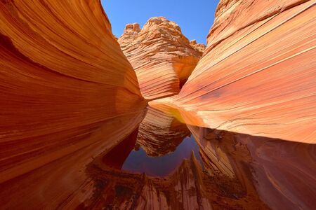 The Wave at Coyote Buttes in Arizona, USAの写真素材