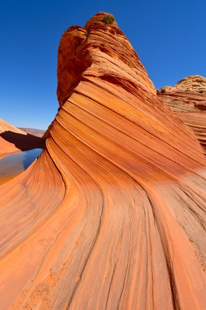 The Wave at Coyote Buttes in Arizona, USAの写真素材