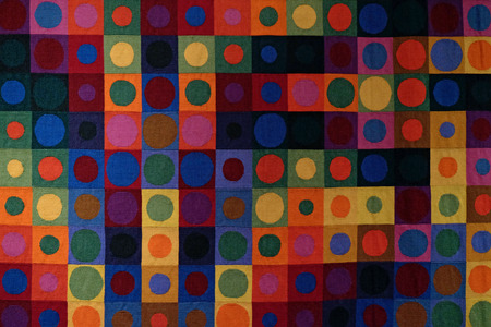 PECS, HUNGARY - JULY 2015: Artwork at the Vasarely Museum in Pecs Hungaryのeditorial素材