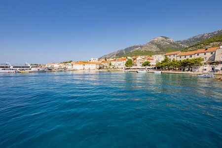 BOL, CROATIA - AUGUST 2019 Bol on Brac Island surrounded by the turquoise colored sea 1641のeditorial素材