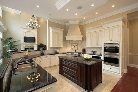 Kitchen in contemporary homeの写真素材