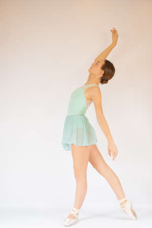 Young beautiful ballet dancer performingの写真素材