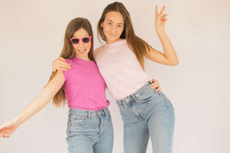 Two pretty girls ready for summer