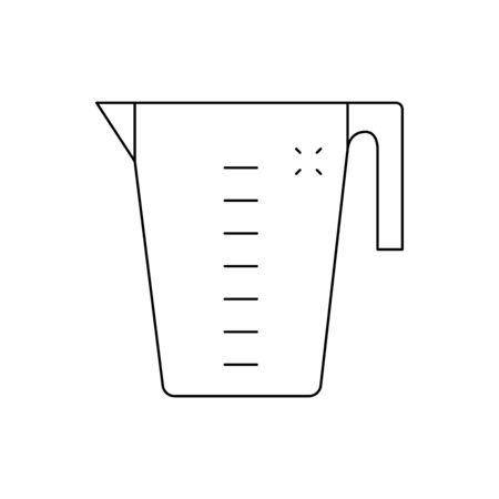 Deckle line icon, outline vector sign linearのイラスト素材