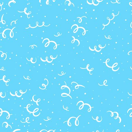 Vector illustration silhouette of spring seamless, pattern background. Metal spiral flexible wire elasticのイラスト素材