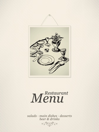Vector. Restaurant menu designのイラスト素材