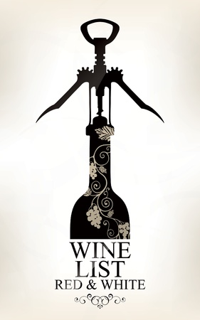 Wine list design のイラスト素材