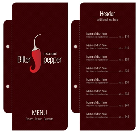 Restaurant menuのイラスト素材