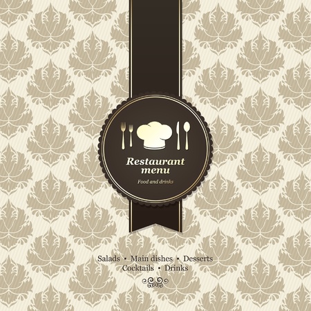 Vector. Restaurant menu design のイラスト素材