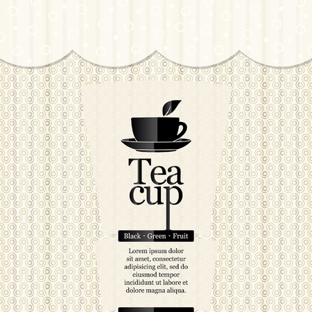 Tea time. Restaurant menu designのイラスト素材