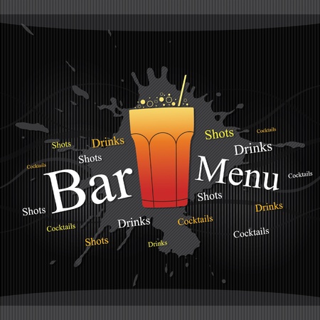 Vector. Bar menu design Vector. Bar menu design