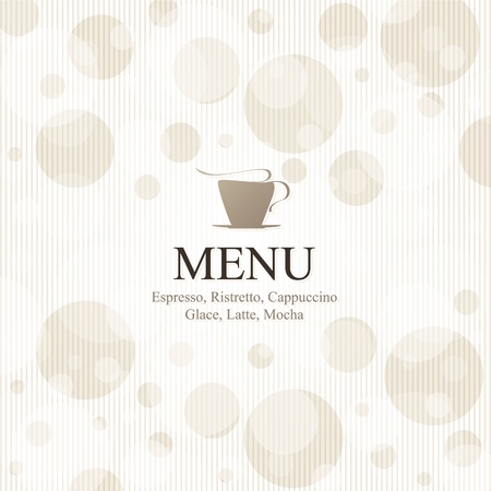 Vector. Restaurant or coffee house menu design, with seamless backgroundのイラスト素材